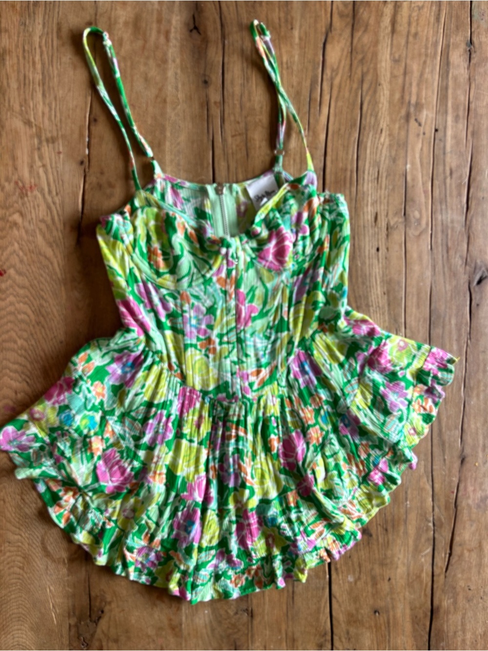 Corset Sky to Moon adorable fairy festival peplum top / lingerie dress m